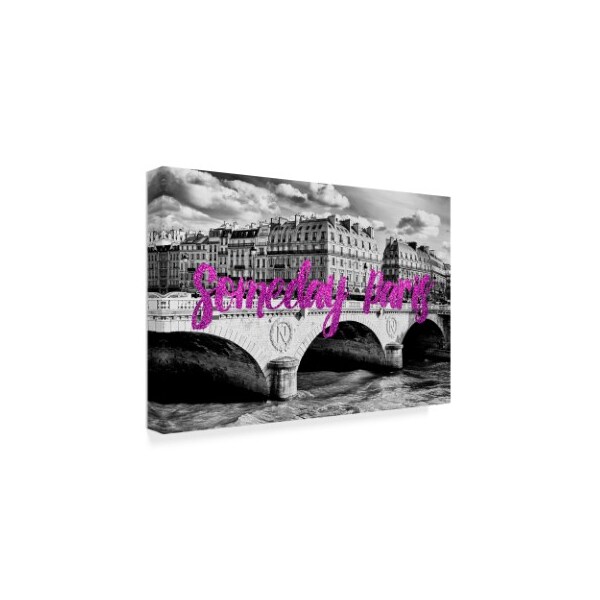Philippe Hugonnard 'Someday Paris Pont Saint Michel III' Canvas Art,16x24